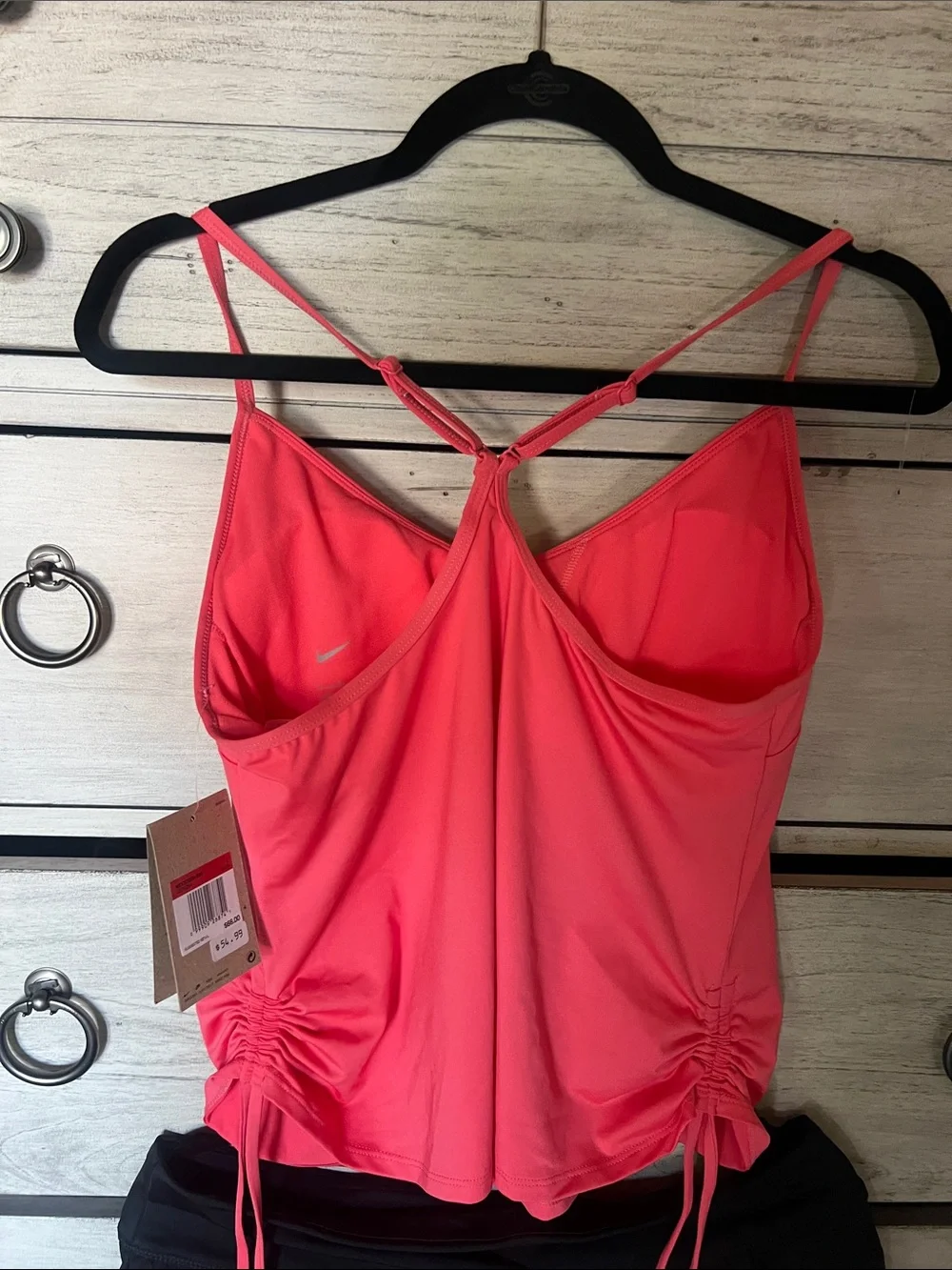 Nike Coral Pink swim Tank with Black Skort